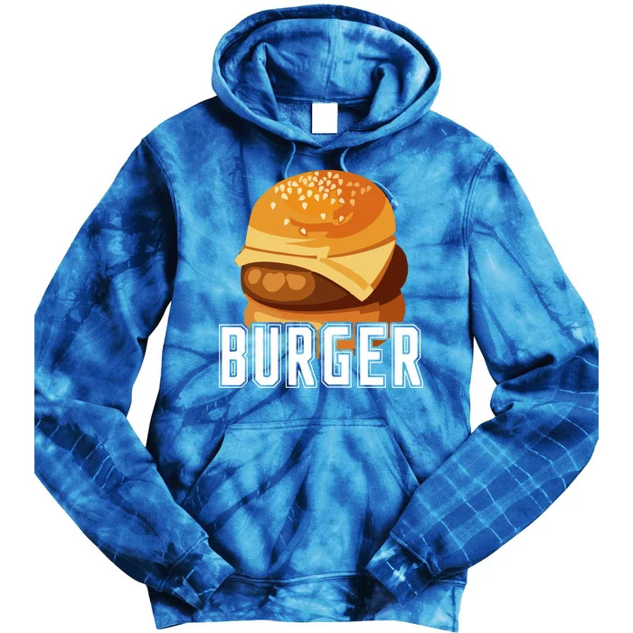 Burger Slider Hamburger Matching Food Bbq Grilling Gift Tie Dye Hoodie