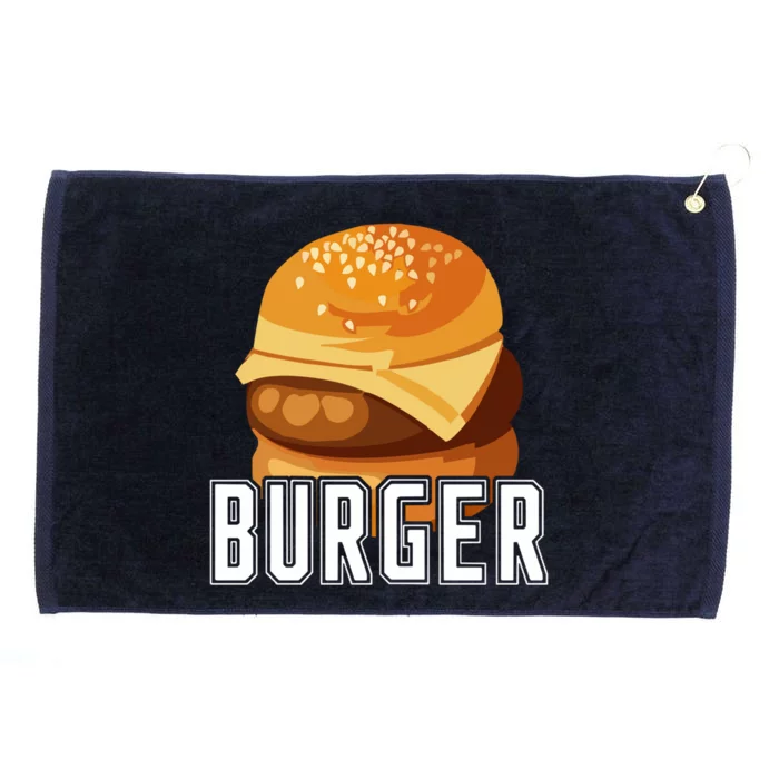 Burger Slider Hamburger Matching Food Bbq Grilling Gift Grommeted Golf Towel