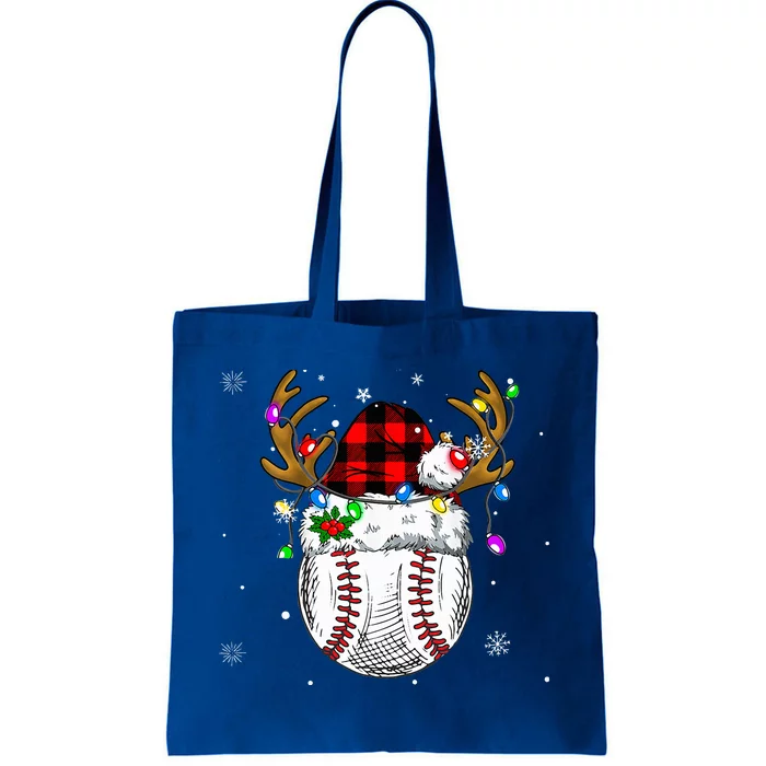 Baseball Santa Hat Funny Sport  baseball Christmas Tote Bag