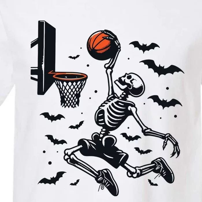 Basketball Skeleton Halloween Skeleton Basketball Player Garment-Dyed Heavyweight T-Shirt