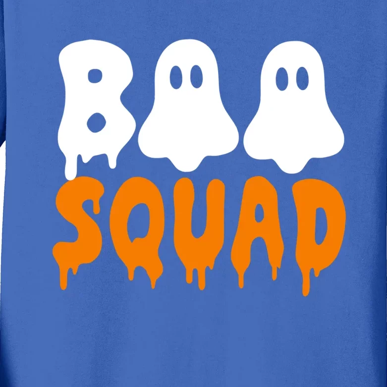 Boo Squad Halloween Cute Gift Funny Boo Crew Halloween Costume Cute Gift Kids Long Sleeve Shirt