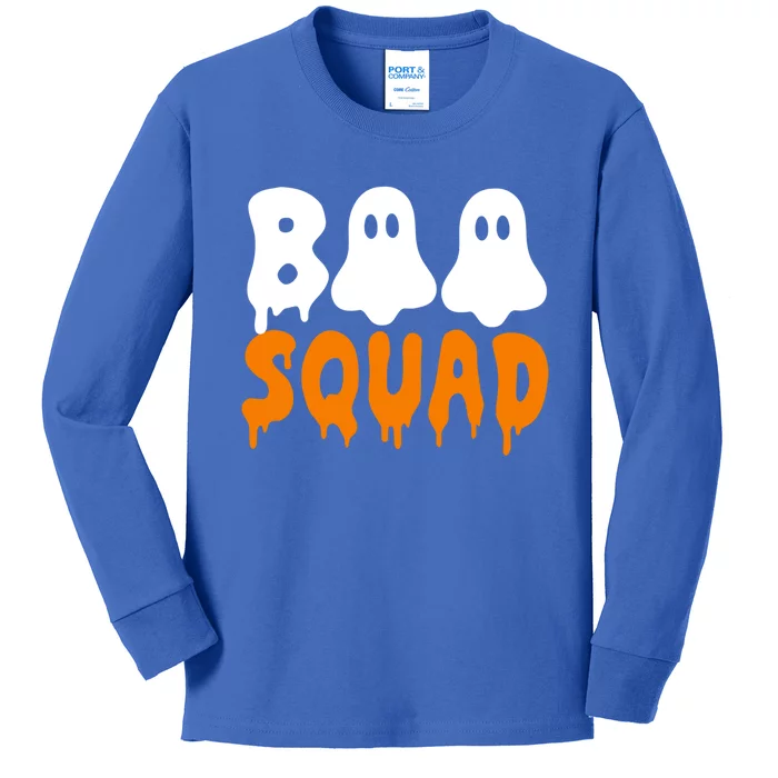 Boo Squad Halloween Cute Gift Funny Boo Crew Halloween Costume Cute Gift Kids Long Sleeve Shirt