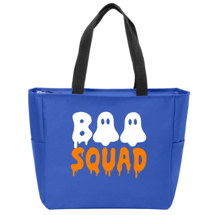 Boo Squad Halloween Cute Gift Funny Boo Crew Halloween Costume Cute Gift Zip Tote Bag