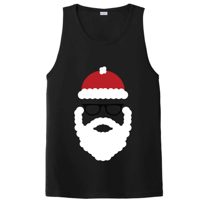 Brooklyn Surf Hipster Santa Christmas Gift Performance Tank