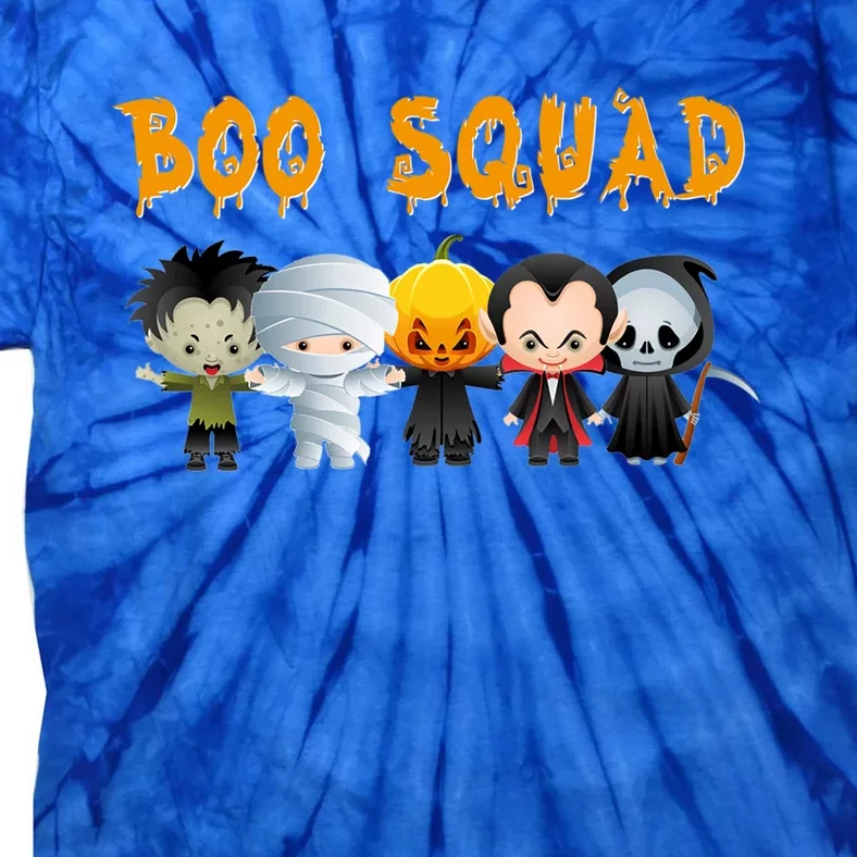 Boo Squad Halloween Trick Or Treating Group Gift Tie-Dye T-Shirt