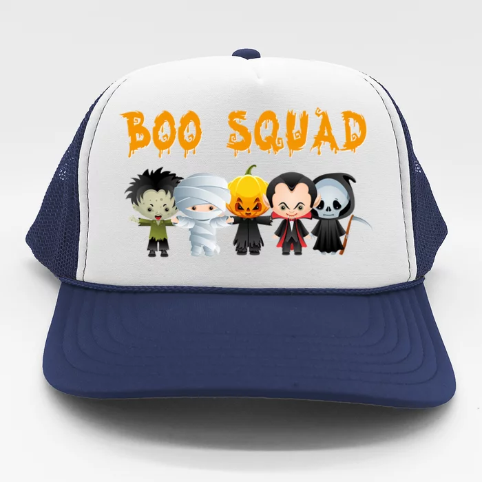 Boo Squad Halloween Trick Or Treating Group Gift Trucker Hat