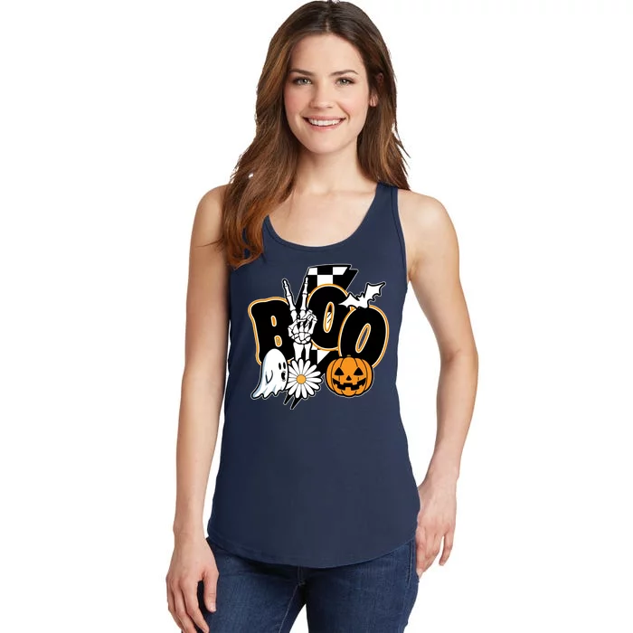 Boo Spooky Halloween Cute Ladies Essential Tank