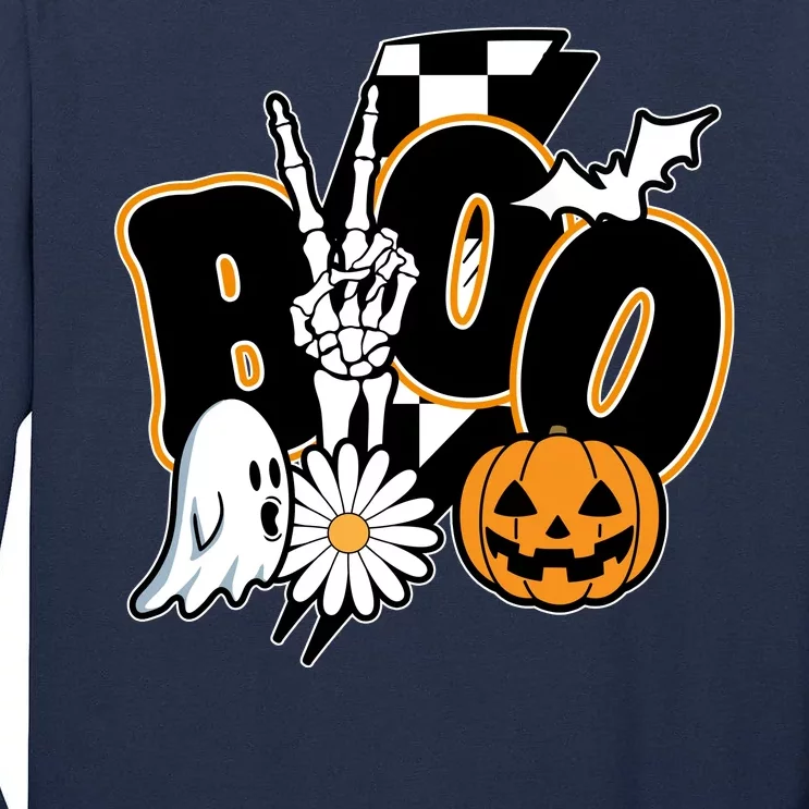 Boo Spooky Halloween Cute Tall Long Sleeve T-Shirt