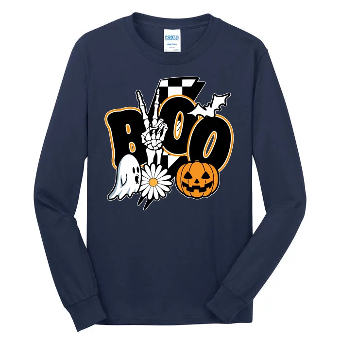 Boo Spooky Halloween Cute Tall Long Sleeve T-Shirt