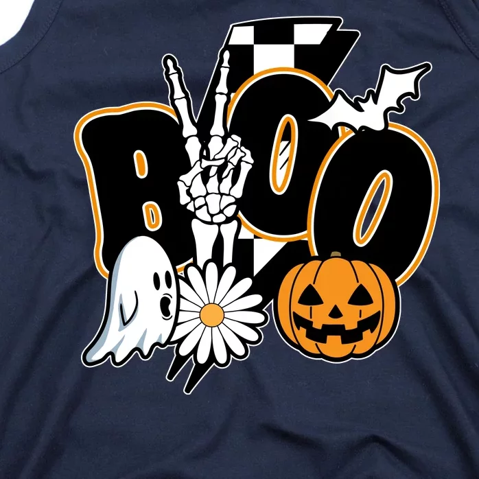 Boo Spooky Halloween Cute Tank Top