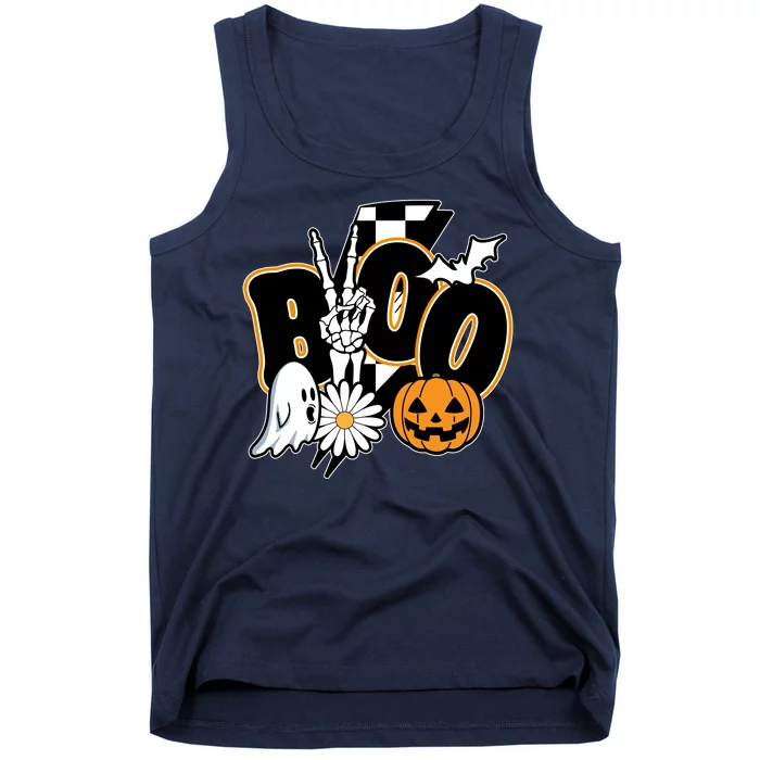 Boo Spooky Halloween Cute Tank Top