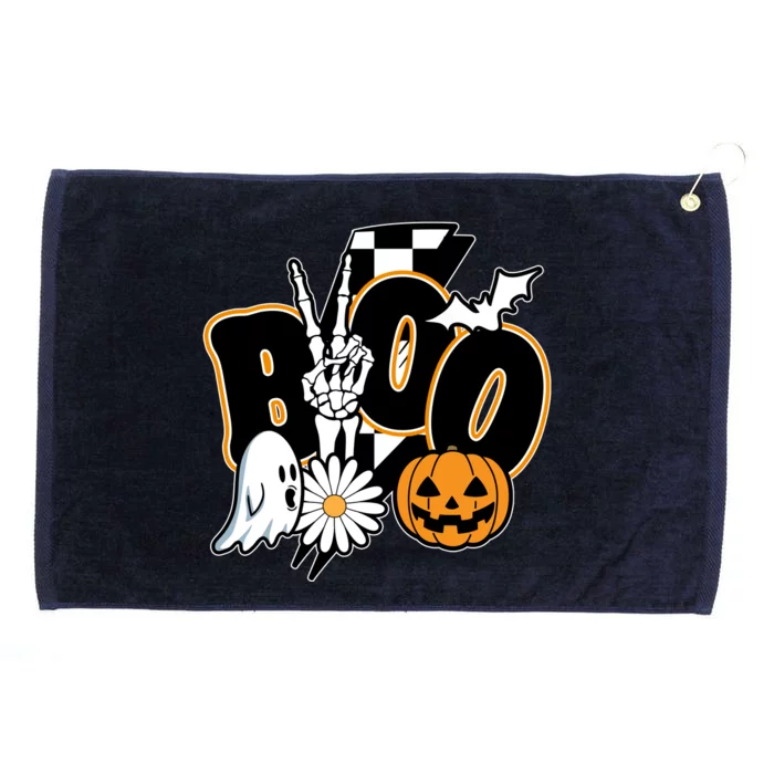 Boo Spooky Halloween Cute Grommeted Golf Towel