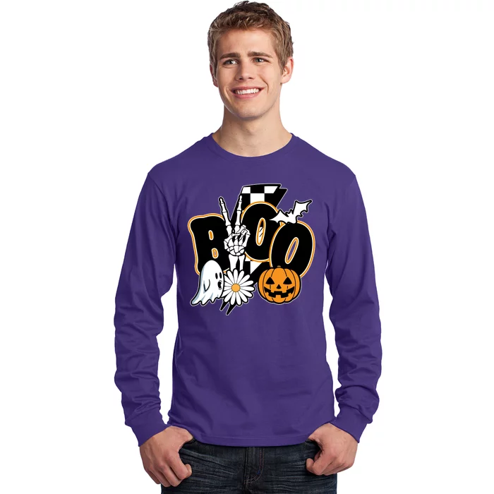 Boo Spooky Halloween Cute Long Sleeve Shirt