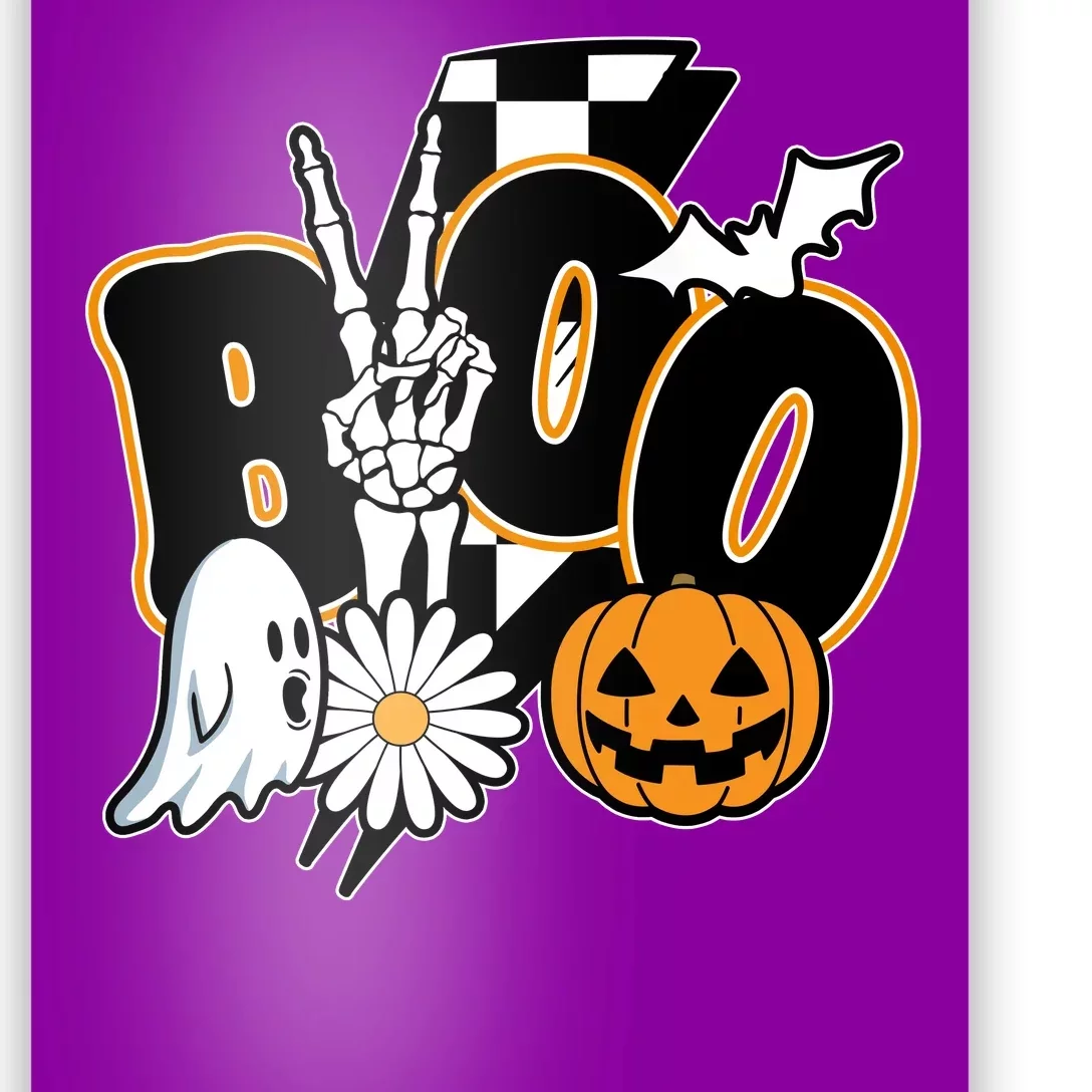 Boo Spooky Halloween Cute Poster