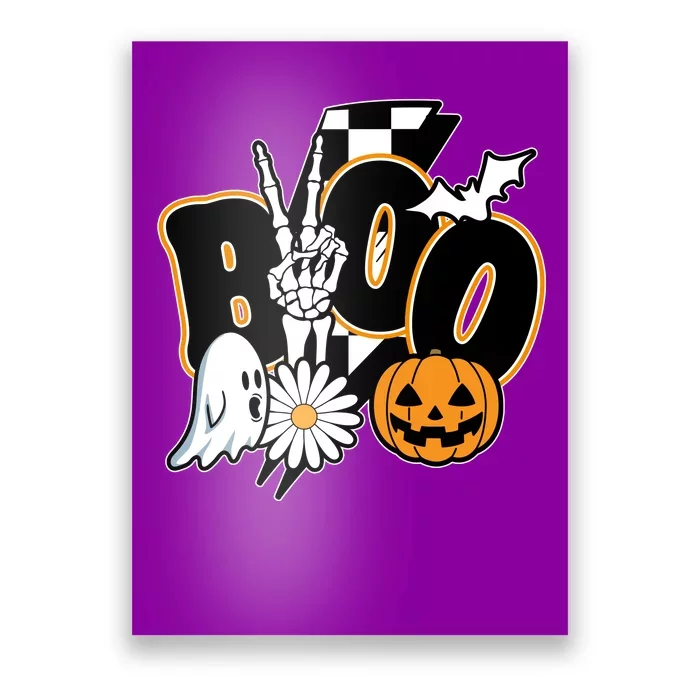 Boo Spooky Halloween Cute Poster