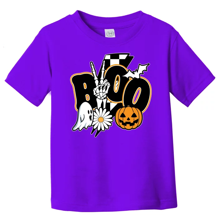 Boo Spooky Halloween Cute Toddler T-Shirt