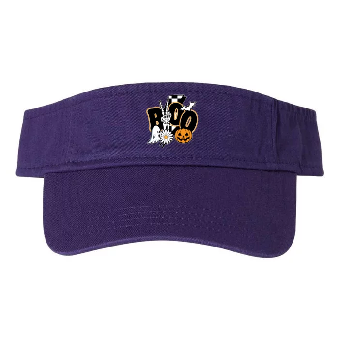 Boo Spooky Halloween Cute Valucap Bio-Washed Visor