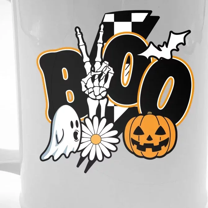 Boo Spooky Halloween Cute Front & Back Beer Stein