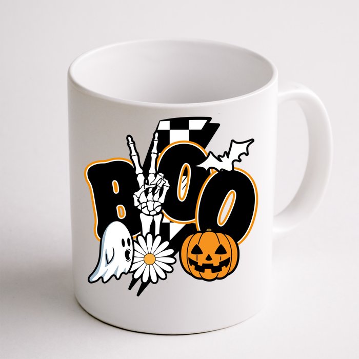 Boo Spooky Halloween Cute Front & Back Coffee Mug