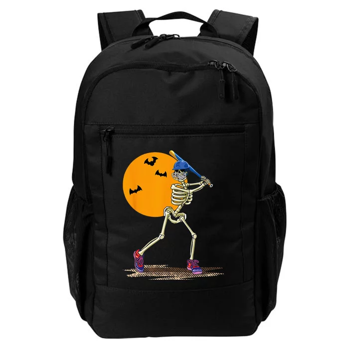 Baseball Skeleton Halloween Men Baseball Halloween Daily Commute Backpack