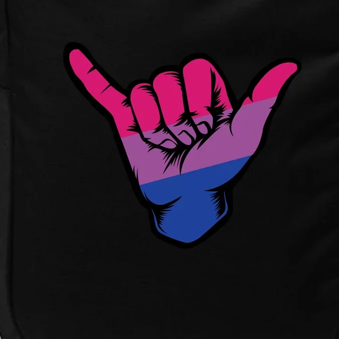 Bisexual Shaka Hand Bi Pride Flag Bisexual Pride Day Impact Tech Backpack