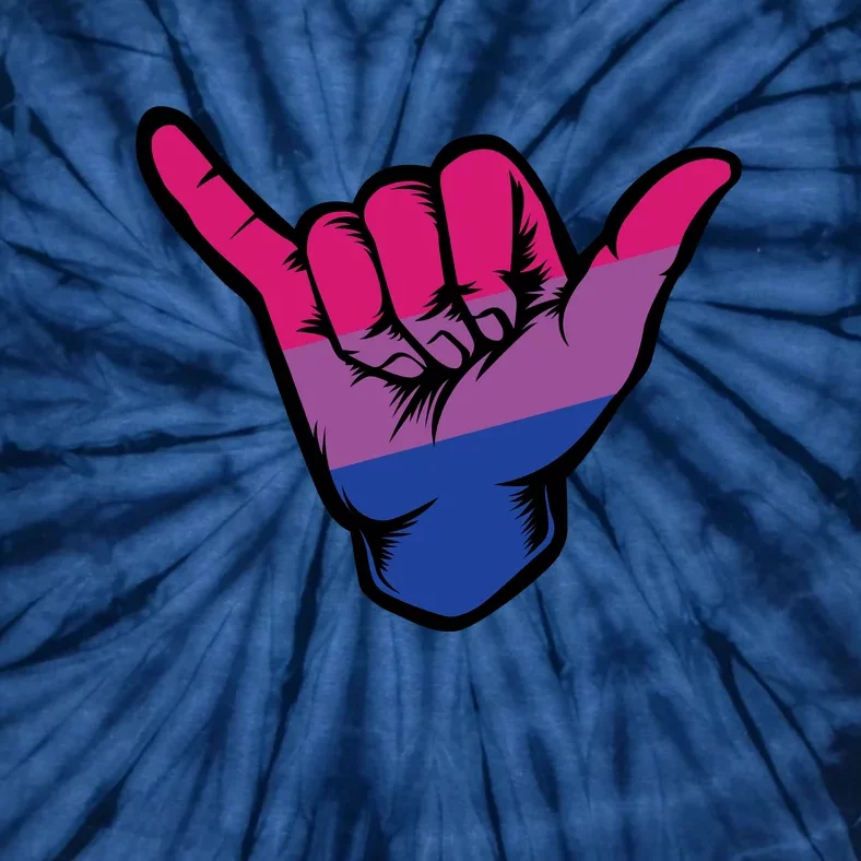 Bisexual Shaka Hand Bi Pride Flag Bisexual Pride Day Tie-Dye T-Shirt