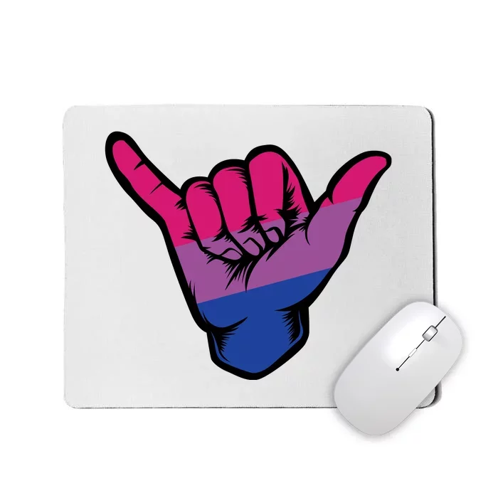 Bisexual Shaka Hand Bi Pride Flag Bisexual Pride Day Mousepad