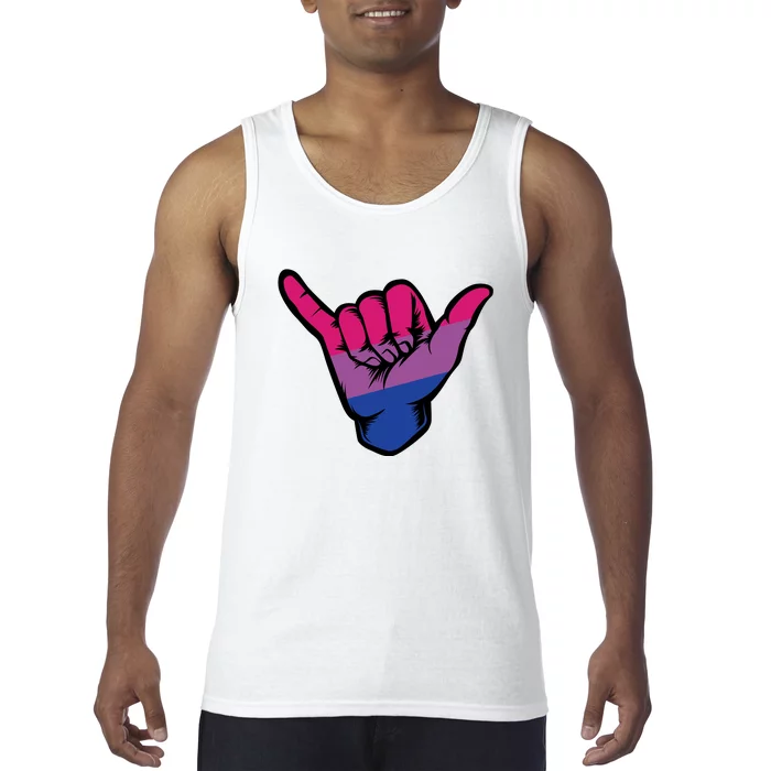 Bisexual Shaka Hand Bi Pride Flag Bisexual Pride Day Tank Top