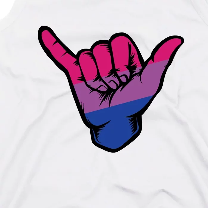 Bisexual Shaka Hand Bi Pride Flag Bisexual Pride Day Tank Top