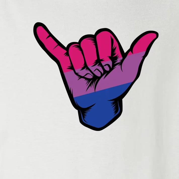 Bisexual Shaka Hand Bi Pride Flag Bisexual Pride Day Toddler Long Sleeve Shirt