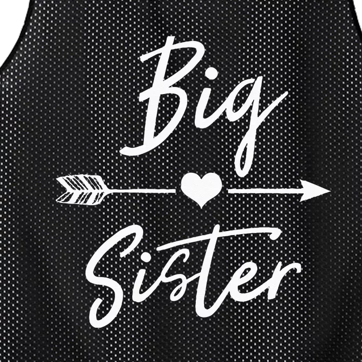 Big Sister Heart Arrow Love Mesh Reversible Basketball Jersey Tank