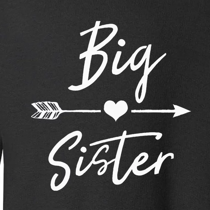 Big Sister Heart Arrow Love Toddler Sweatshirt