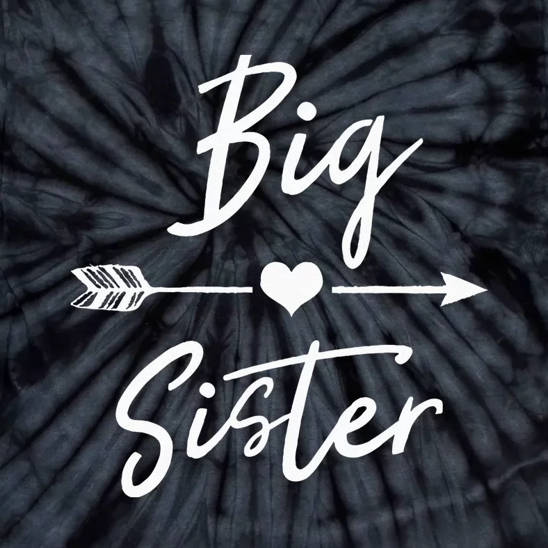 Big Sister Heart Arrow Love Tie-Dye T-Shirt