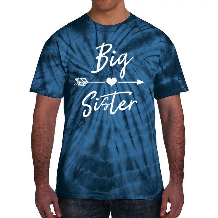 Big Sister Heart Arrow Love Tie-Dye T-Shirt