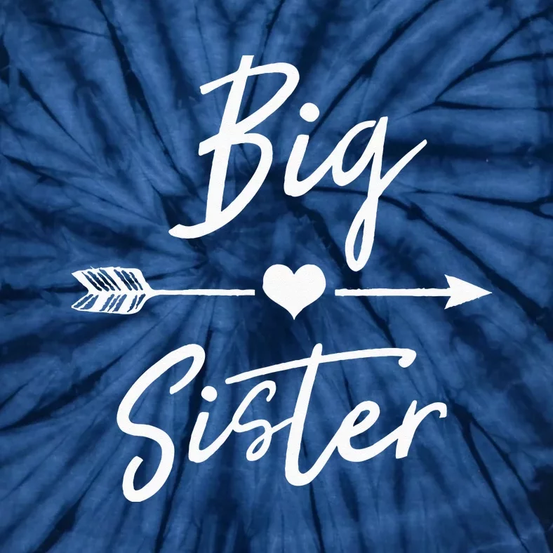 Big Sister Heart Arrow Love Tie-Dye T-Shirt