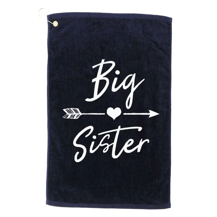 Big Sister Heart Arrow Love Platinum Collection Golf Towel