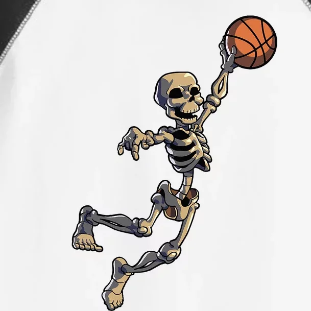 Basketball Skeleton Halloween Basketball Toddler Fine Jersey T-Shirt