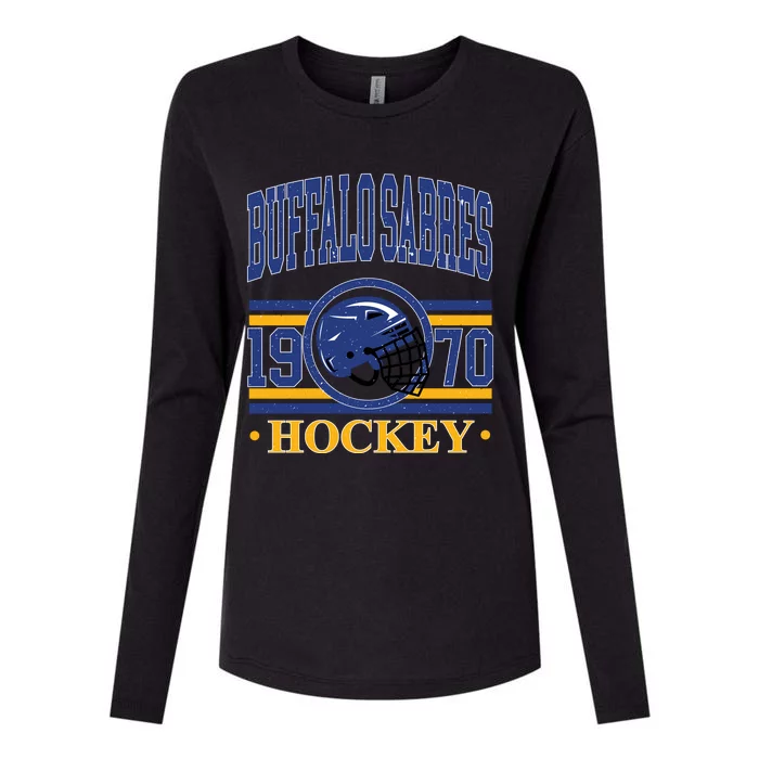 Buffalo Sabres Hockey Team Supporter Womens Cotton Relaxed Long Sleeve T-Shirt