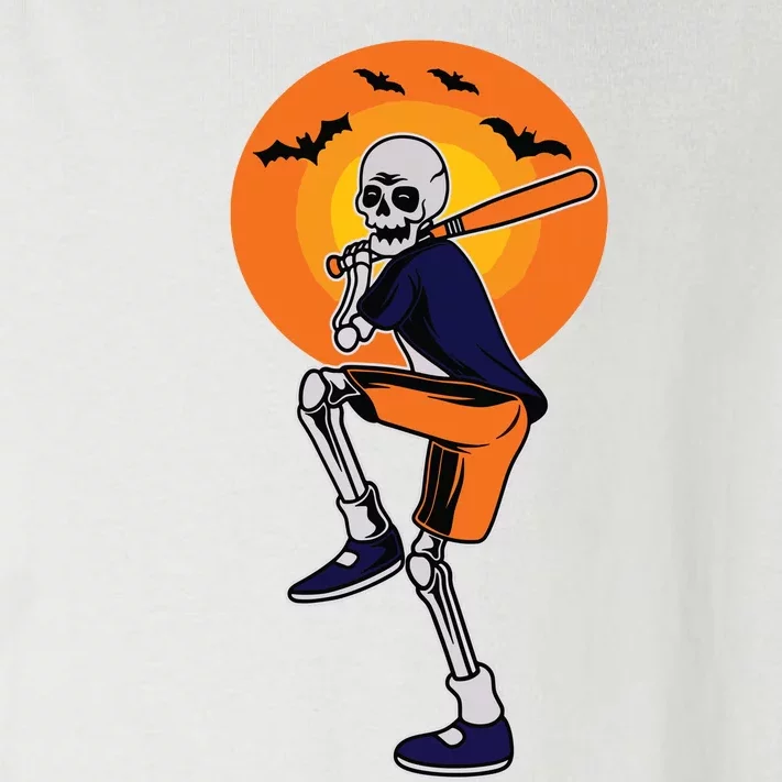 Baseball Skeleton Halloween Boy Baseball Halloween Toddler Long Sleeve Shirt