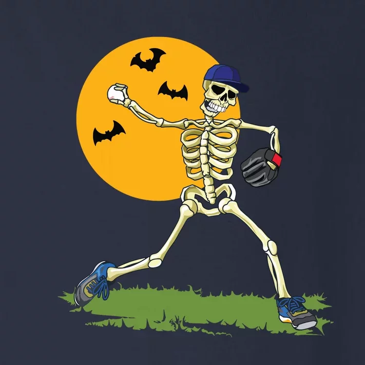 Baseball Skeleton Halloween Boy Baseball Halloween Toddler Long Sleeve Shirt