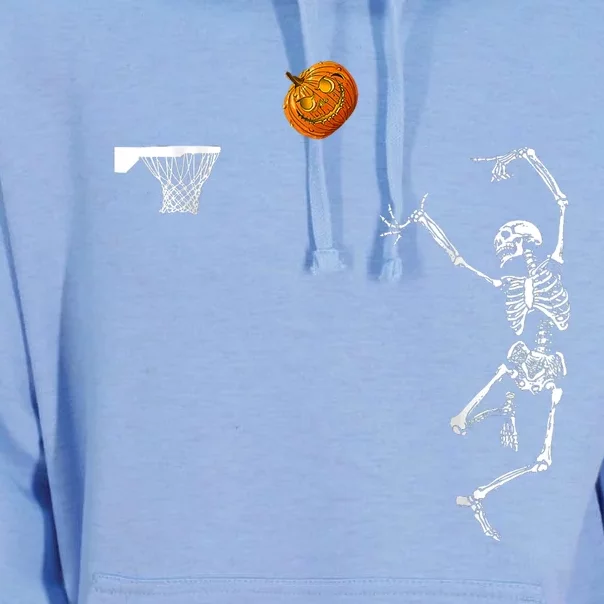 Basketball Skeleton Halloween Skeleton Pumpkin Unisex Surf Hoodie