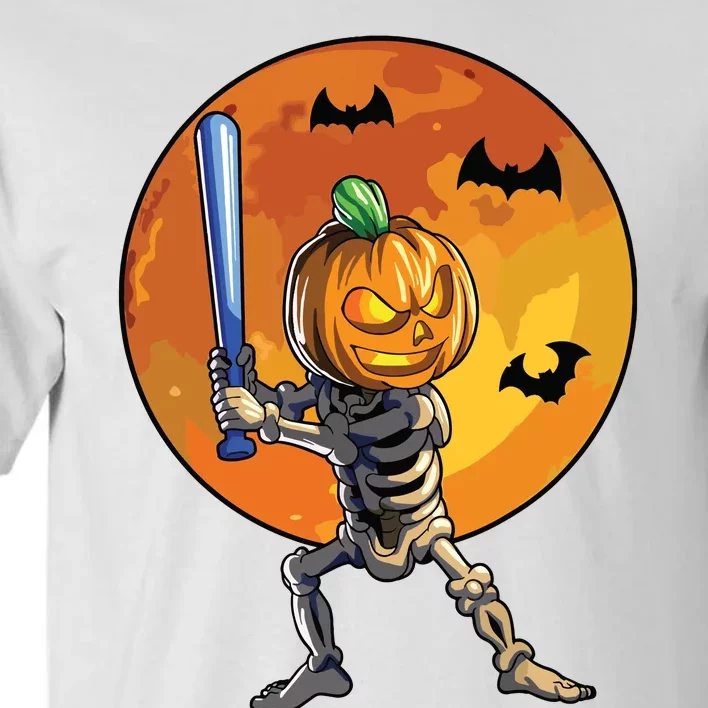 Baseball Skeleton Halloween Boy Baseball Halloween Tall T-Shirt