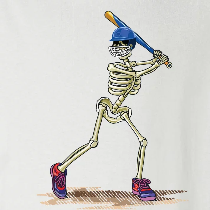 Baseball Skeleton Halloweenchalloween Toddler Long Sleeve Shirt