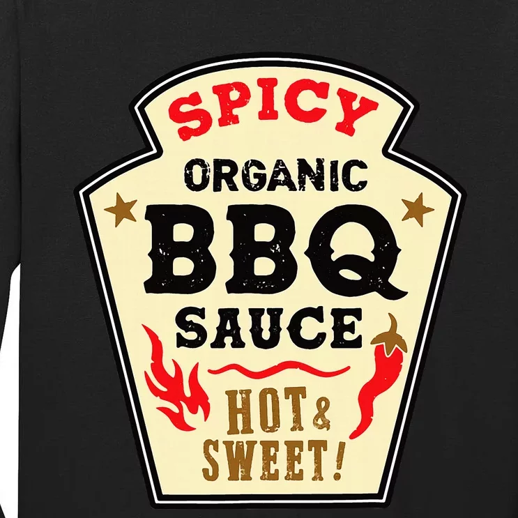 Bbq Sauce Hot Spicy Grill Barbeque Halloween Costume Tall Long Sleeve T-Shirt