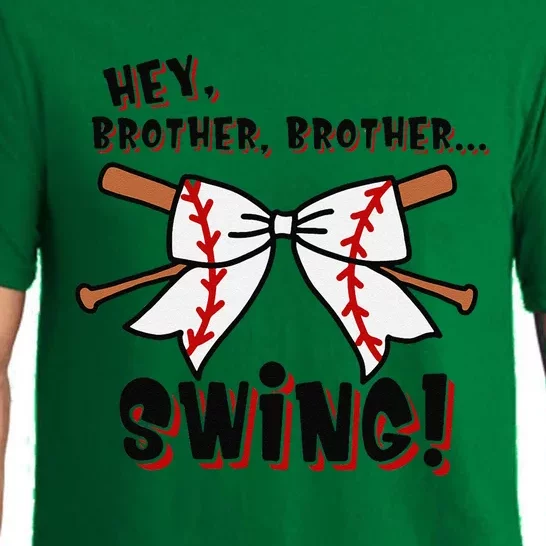 Baseball Sister Hey Brother Brother Swing Pajama Set