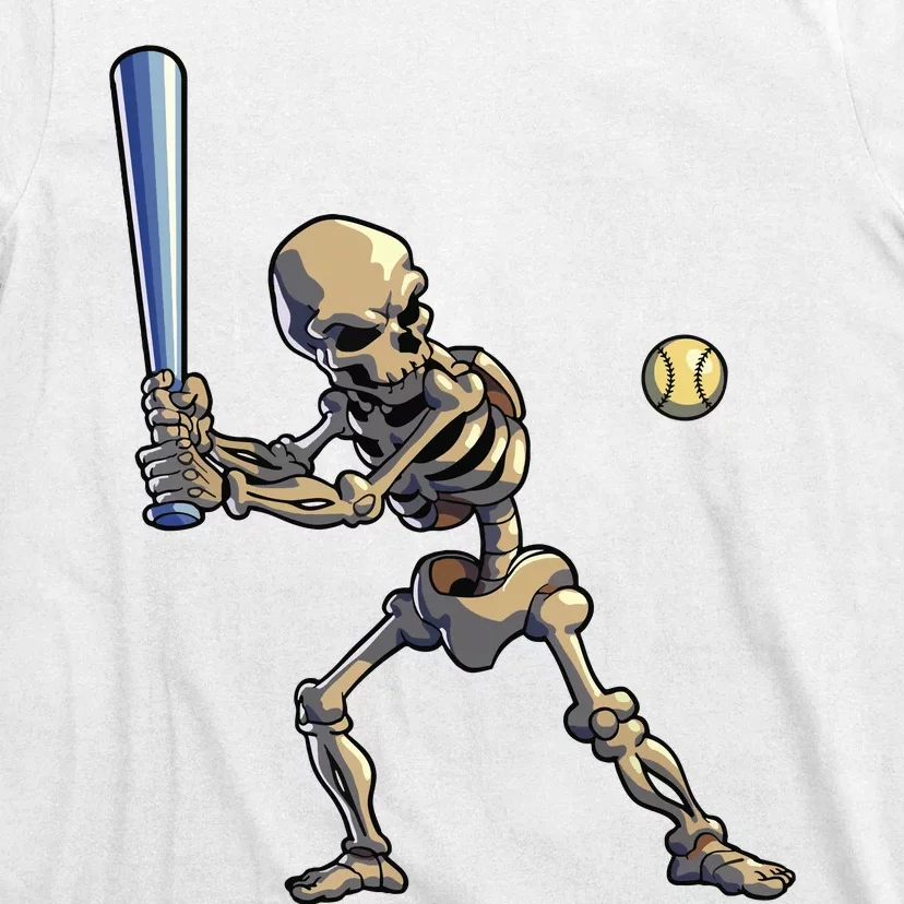 Baseball Skeleton Halloween Boy Baseball Halloween T-Shirt