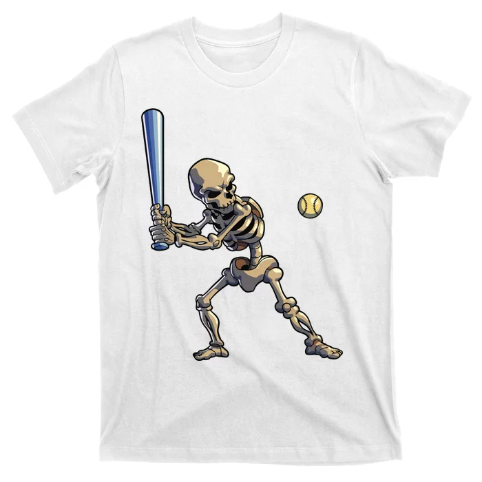 Baseball Skeleton Halloween Boy Baseball Halloween T-Shirt