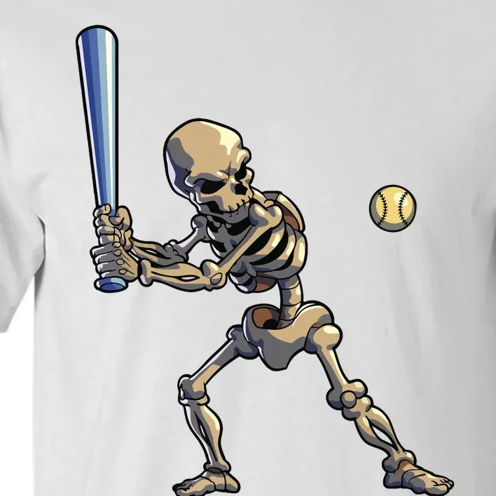 Baseball Skeleton Halloween Boy Baseball Halloween Tall T-Shirt