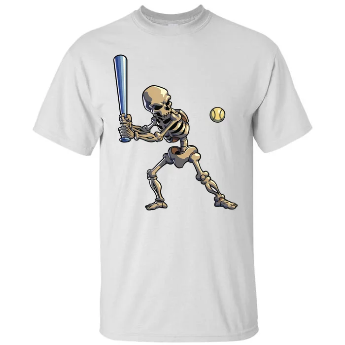 Baseball Skeleton Halloween Boy Baseball Halloween Tall T-Shirt