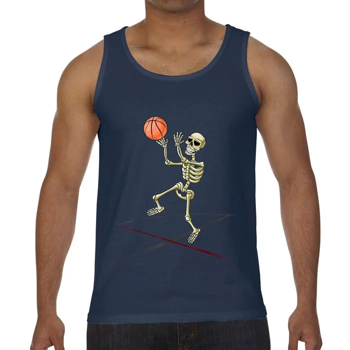 Basketball Skeleton Halloween Basketball Halloween Comfort Colors® Tank Top